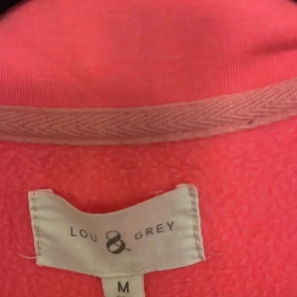 22. MEDIUM Lou & Grey Signaturesoft Super Plush Track Sweatshirt - Picture 4 of 6